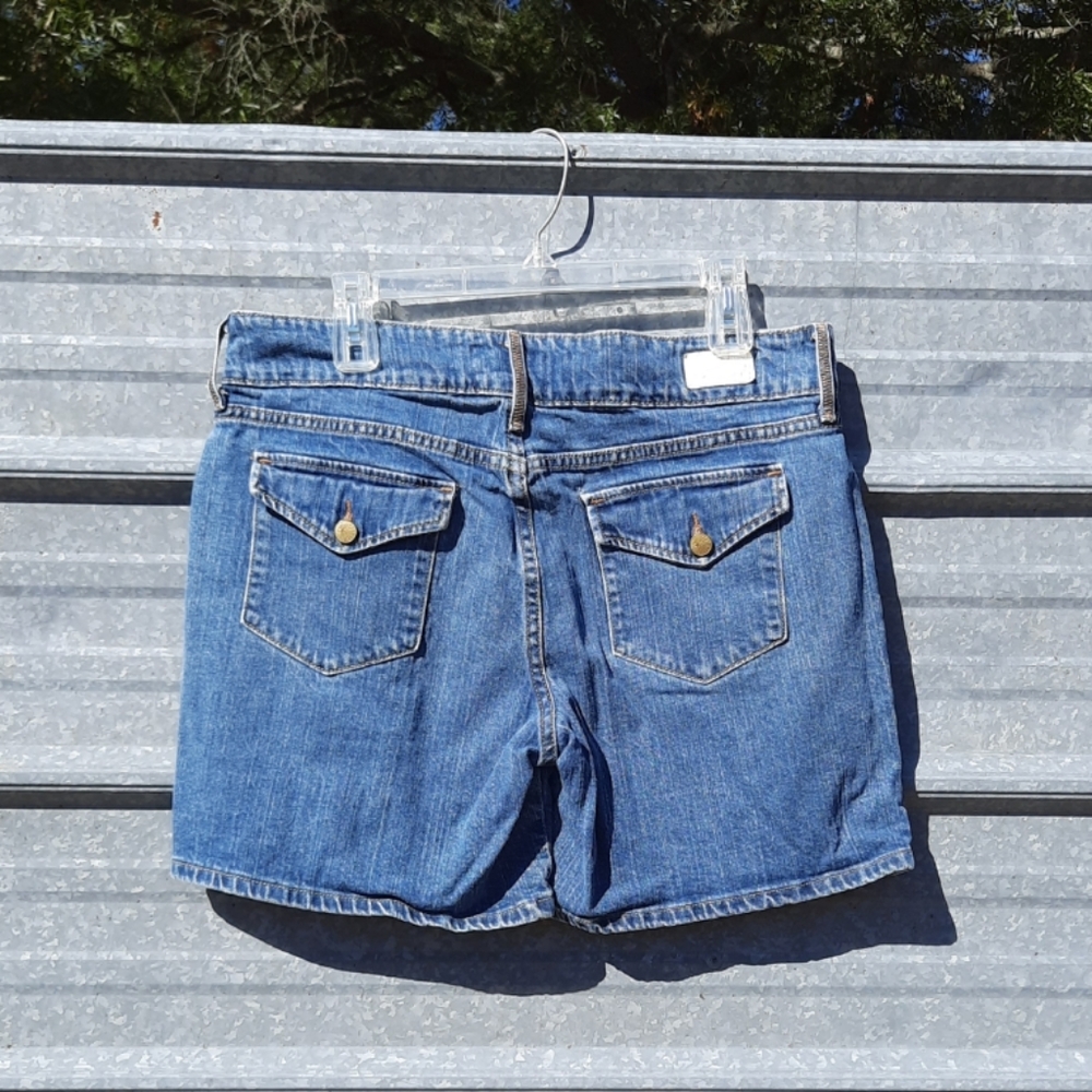 Dark Wash Denim Levi Strauss Shorts